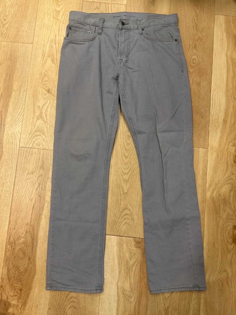 Old Navy Light Gray Straight Pants